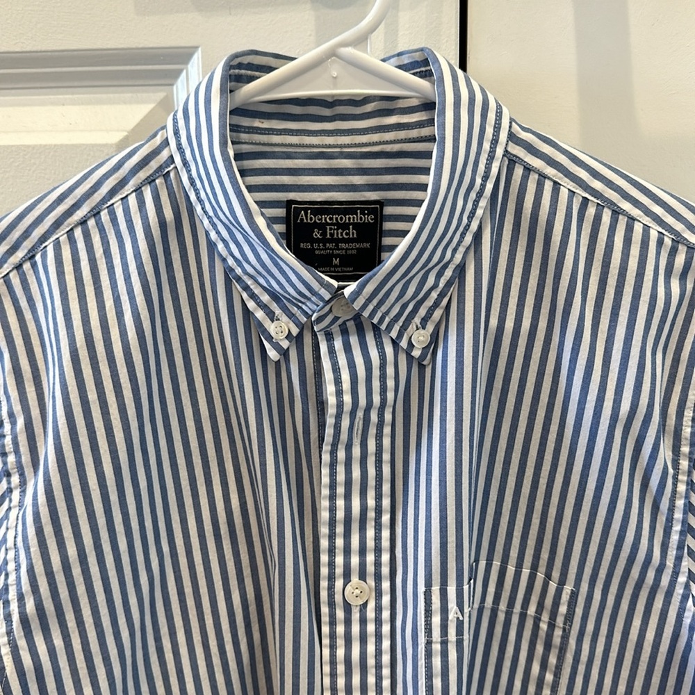 Abercrombie Striped Oxford Shirt